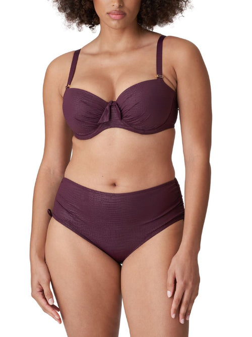 Prima Donna Dalyan Padded Strapless Bikini Top Wine