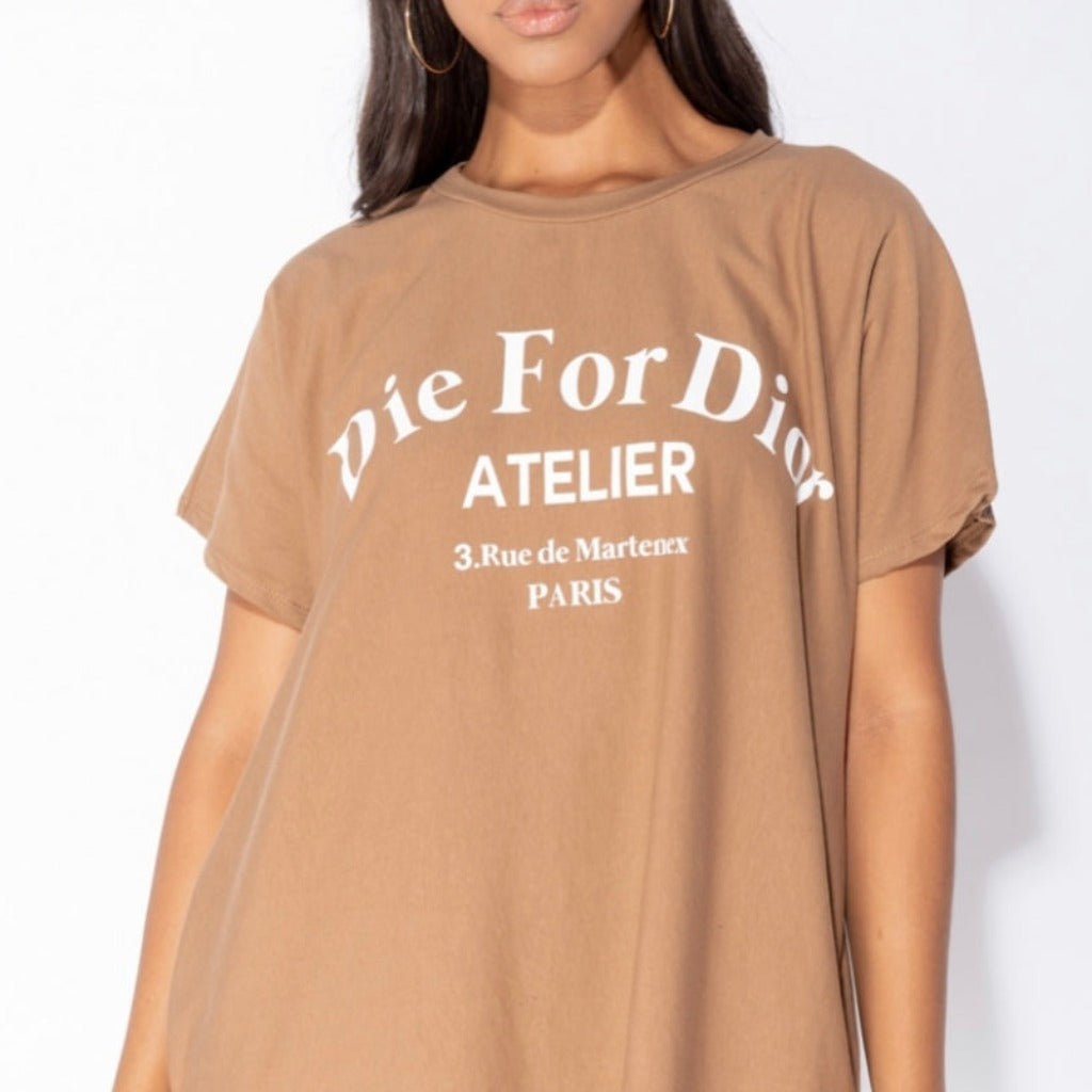 dior t shirt dress