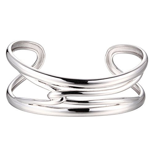 925 Sterling Silver Wide Open Cuff Bracelet For Women or Men – 100Sterling