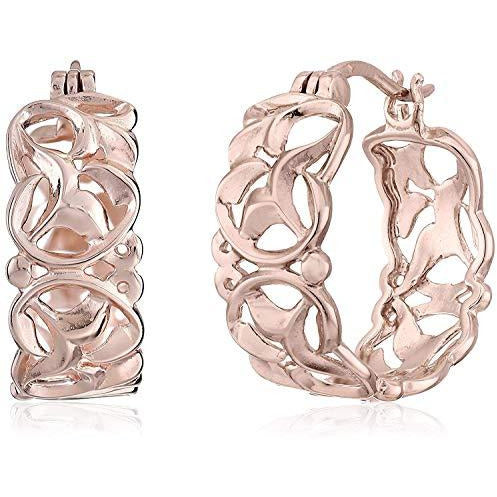 Sterling Silver Filigree Round Hoop Earrings – Morgan and Paige