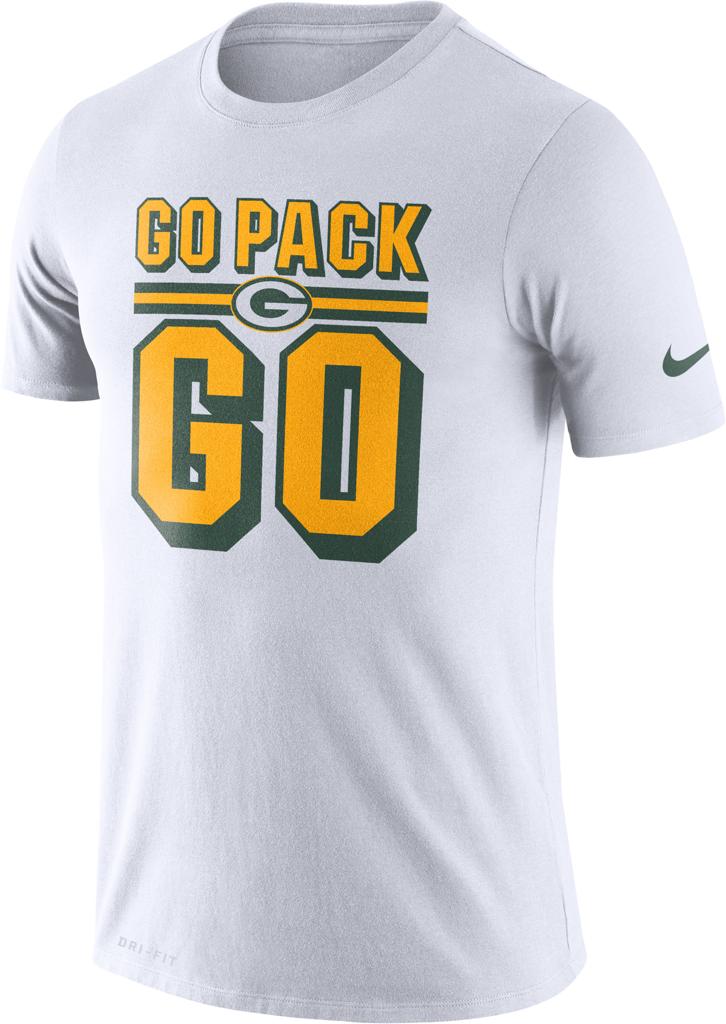 green bay packers white t shirt