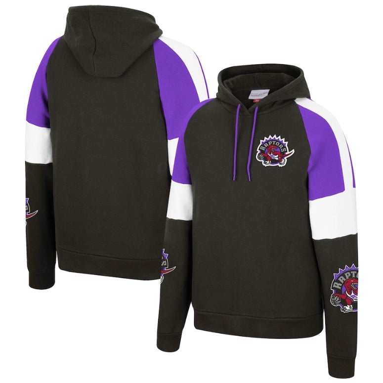 toronto raptors men's mitchell and ness gold dribble hoodie