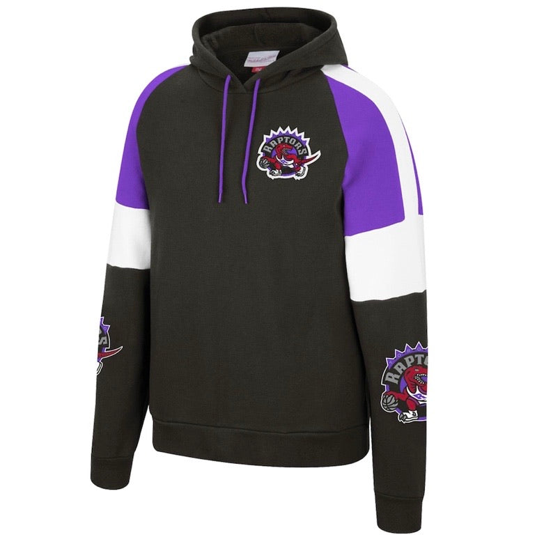 toronto raptors men's mitchell and ness dino hoodie