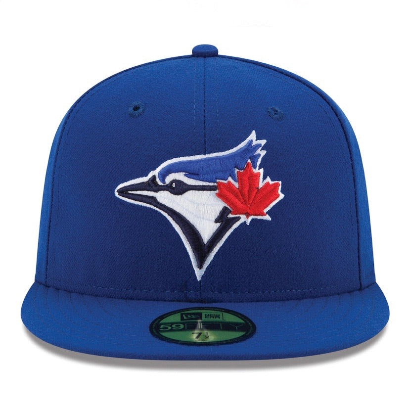 blue jays on field hat