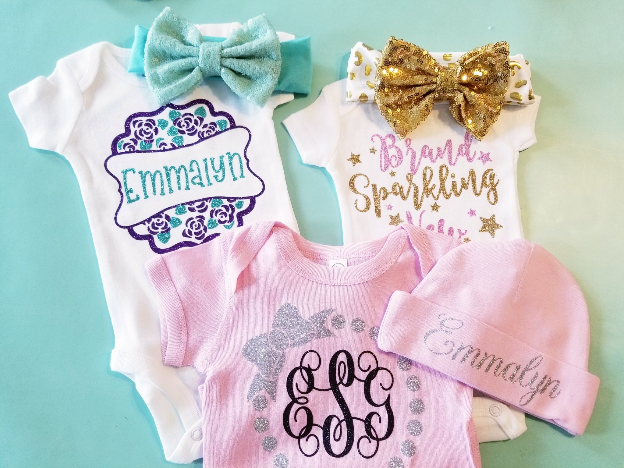 customized onesie for baby girl