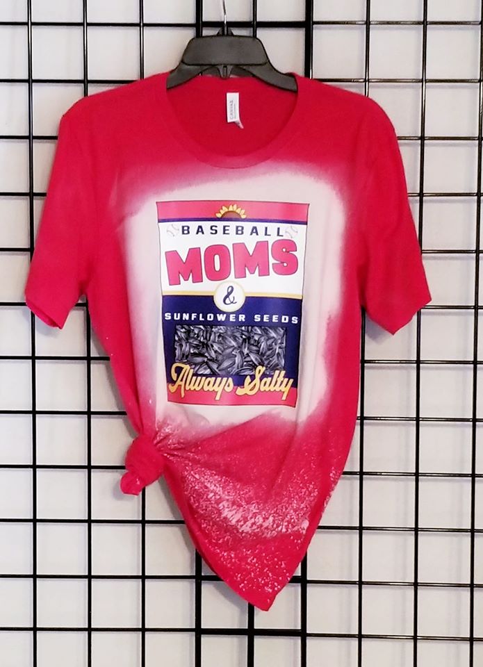 baseball mom sunflower seed shirt