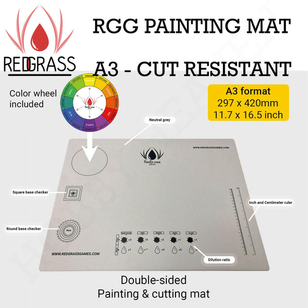 RGG Glass Palette Studio for Miniatures. Master oil painting with Redgrass