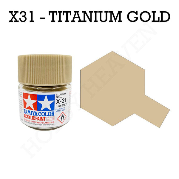 Tamiya Mini Acrylic model paint - X-12 81512 Gold Leaf (gloss