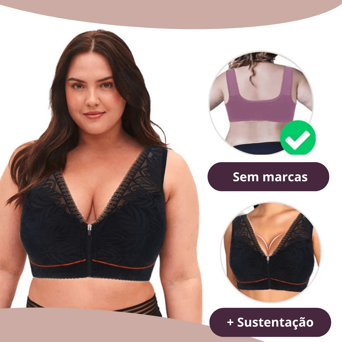 sutia plus size, sutia com fecho na frente, sutia idosa, sutia baliloves