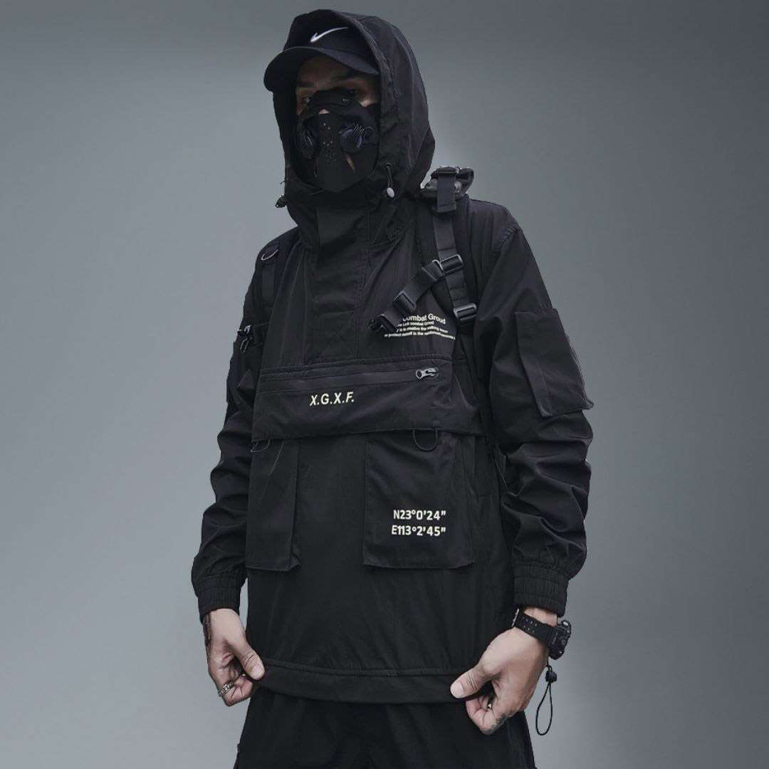 Black Techwear Jacket Techwear | ubicaciondepersonas.cdmx.gob.mx