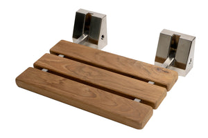 ALFI brand 16" Folding Teak Wood Shower Seat Bench