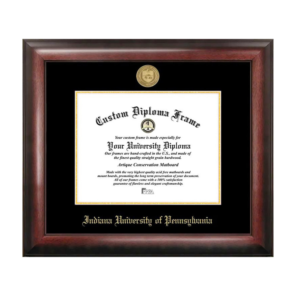 Campus Images Indiana Univ, PA Gold Embossed Diploma Frame