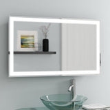 RAD-6036 - 60"W x 36"H Radiant Series LED Polished Edge Mirror with Frosted Glass Inset