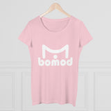 bomod Mirror Selfie Organic Women's Lover T-shirt White Logo Design