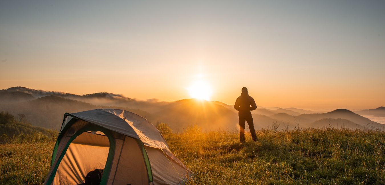 levé de soleil en bivouac