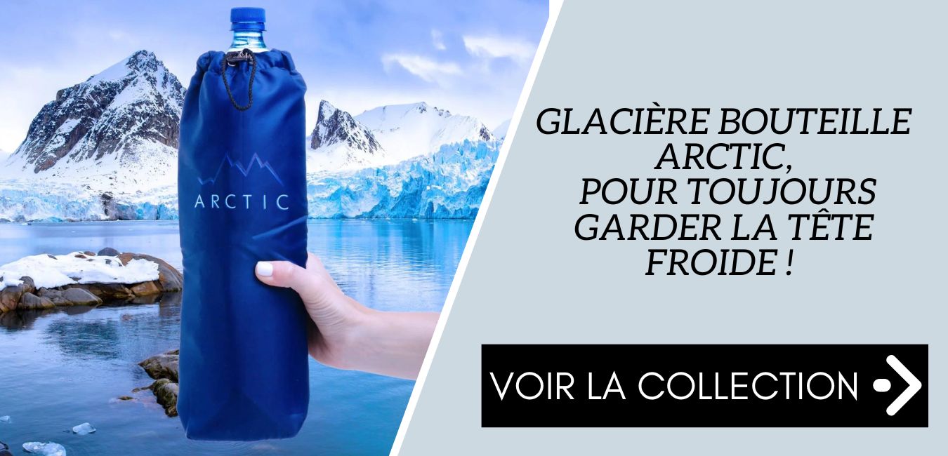 Boisson fraiche devant un glacier