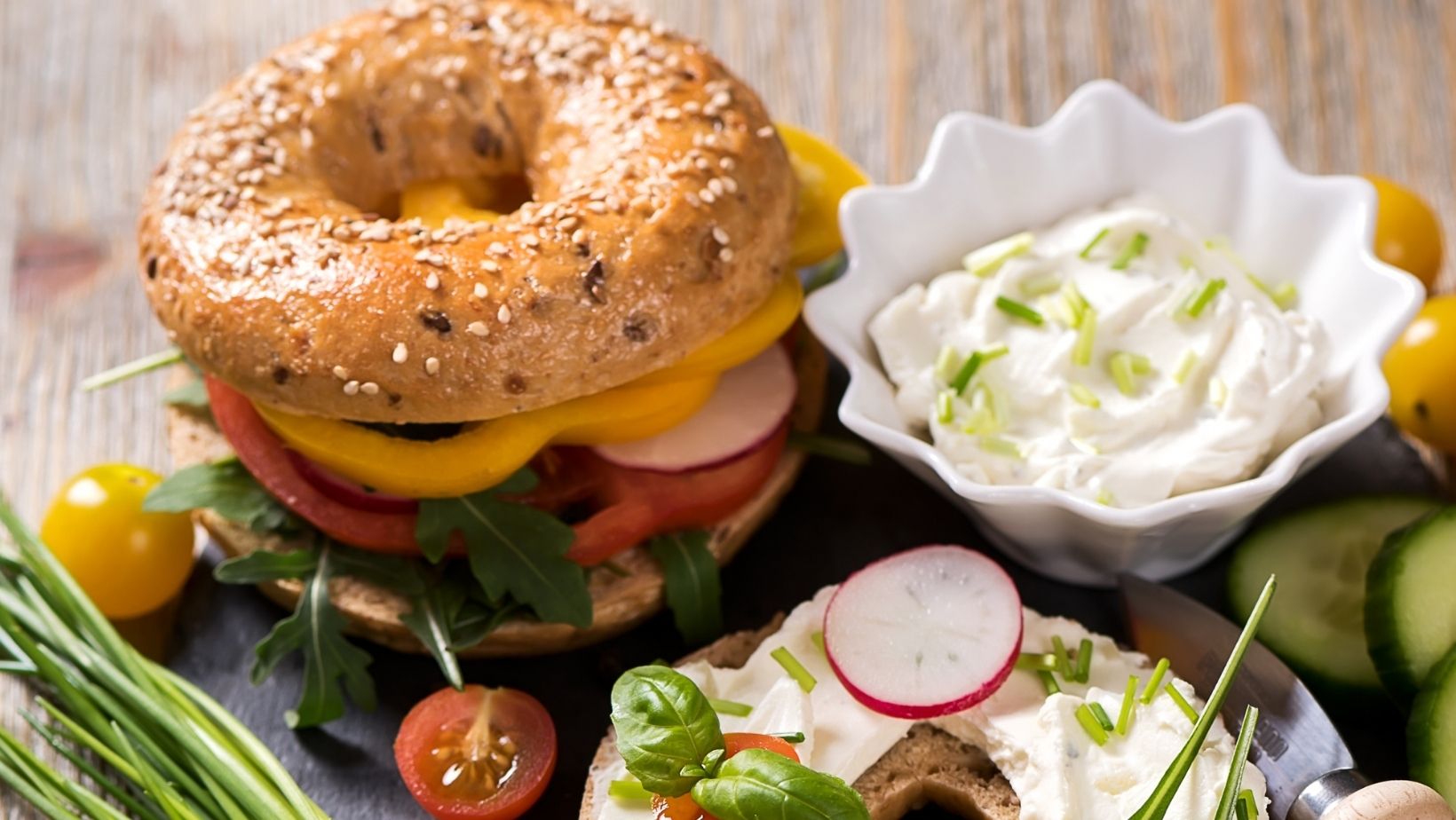 Bagels de veggie