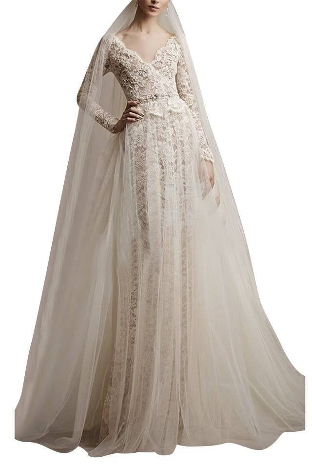 Embellished Long Length Wedding Dress (42209) - In Stock – Elliot ...