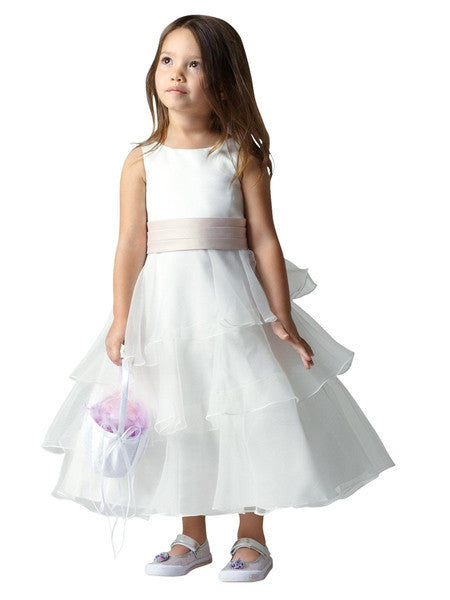 Multiple Tiered Chiffon Flower Girl Dress - MADE to ORDER - Elliot ...