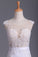 2022 Sheath Wedding Dresses Scoop With Stretch Satin Skirt Detachable