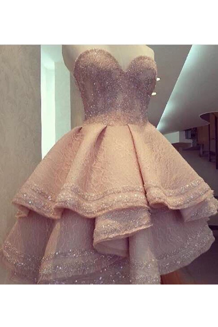 ajuste Masaccio Rebaño Buy 2022 Sweetheart A Line Homecoming Dress Lace High Low Bling-Bling  Online – rosepromdress