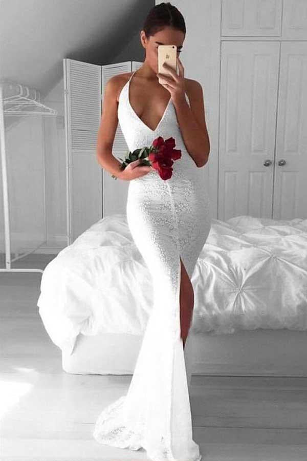 sexy white lace dresses