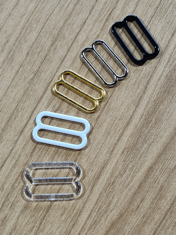 Zip/curseur trapèze pour fermeture Éclair au mètre Flex Metallic Look  (argenté mat) de riri