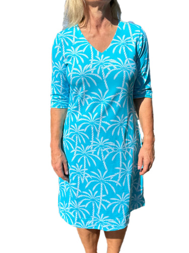 Lulu B Blue Zebra Travel Dress