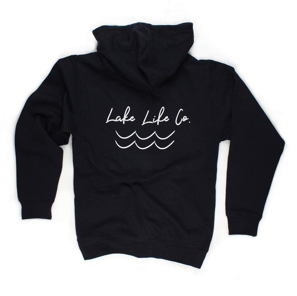 LAKE LIFE Bleached T-shirt Reverse Tie Dye Lake Vacation 