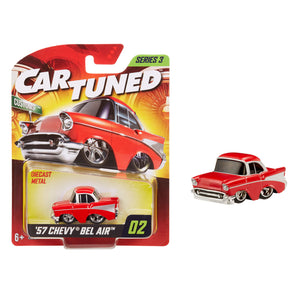 CarTuned Series 3 - 1957 Chevy Bel Air (Custom) - Red Diecast Vehicle
