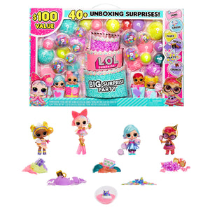 LOL Surprise Big Surprise Party a $100 Value with 4 Collectible Dolls and 40+ Surprises