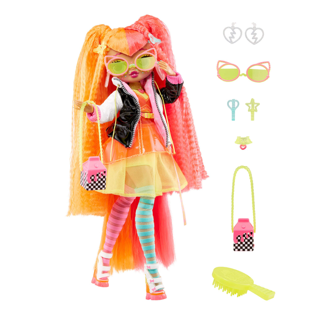 LOL Surprise OMG Fierce Neonlicious fashion doll with 15 Surprises