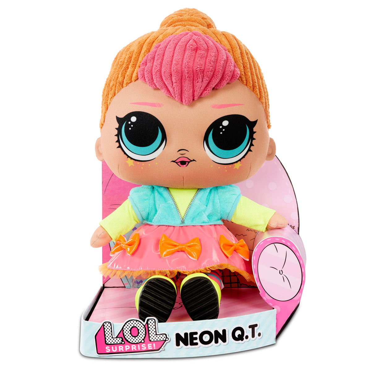 LOL Surprise Neon Q.T. - Huggable, Soft Plush Doll – L.O.L. Surprise