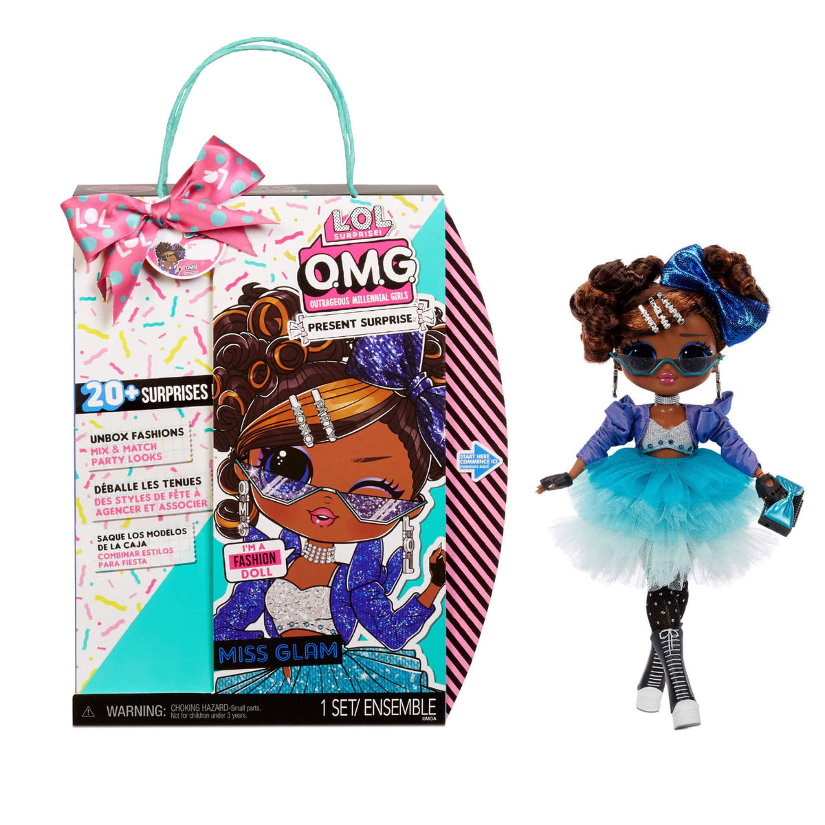 LOL Surprise OMG Present Surprise Fashion Doll Miss Glam – L.O.L