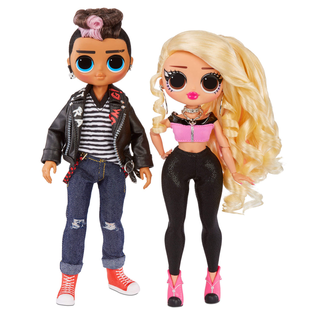 LOL Surprise OMG Movie Magic 2 Pack Fashion Dolls -Tough Dude & Pink C