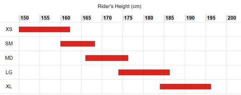 Bike Size Guide - Riders Height
