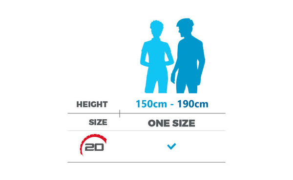 One Size - Suits 150cm - 190cm