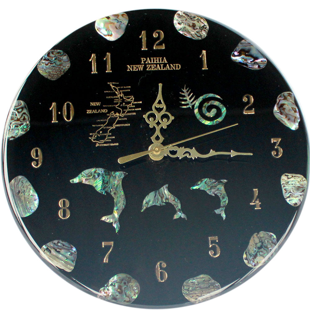 Nz Design Paua Clock Large All Clocks Can Be Made To Your Own Design U Nz Paua Clocks Gifts Souvenirs