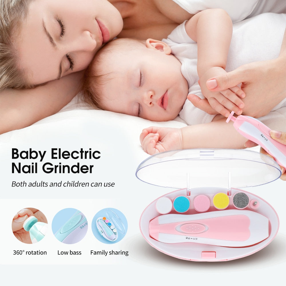 Amazon.com : Baby Nail Trimmer Electric-12 in 1 Baby Nail Clippers Safe Baby  Nail File Kit with a Nail Clipper, Scissor, Tweezers, and Nail Files : Baby