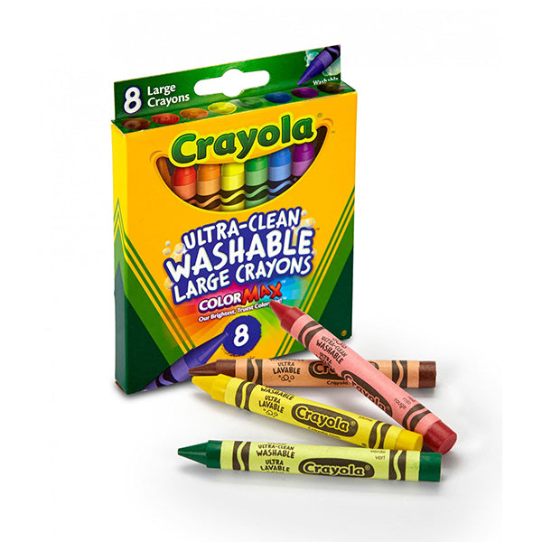 Crayola Crayons 8 Color Washable Large