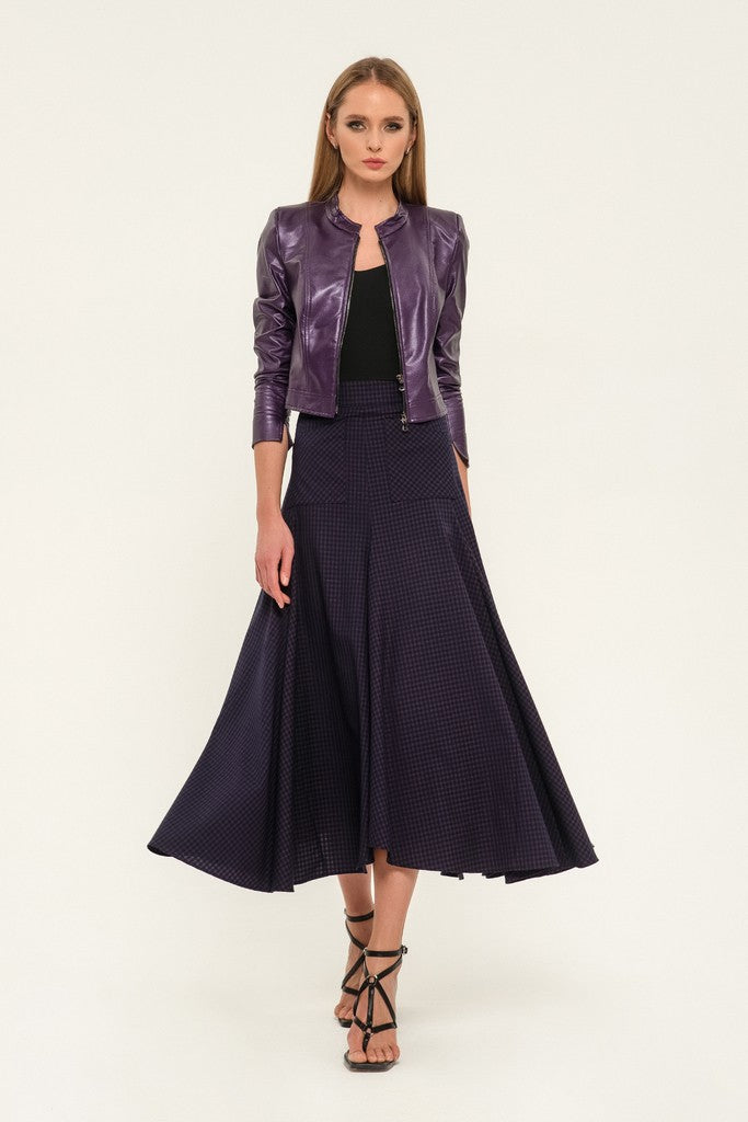 purple elegant skirt