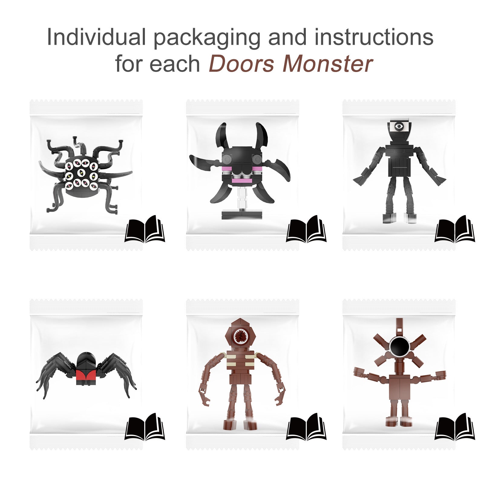 Horror Games Roblox Doors Monsters Building Blocks 6pcs – Linoos