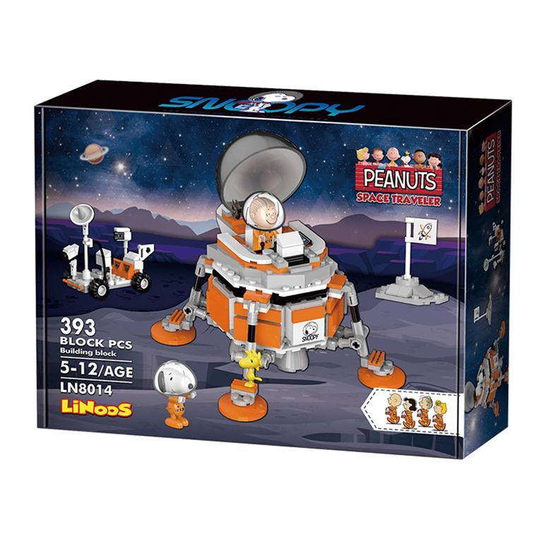 LiNoos Peanuts Snoopy Lunar Module Block Set LN8014 Linoos