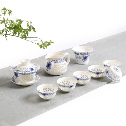 service à thé chinois porcelaine
