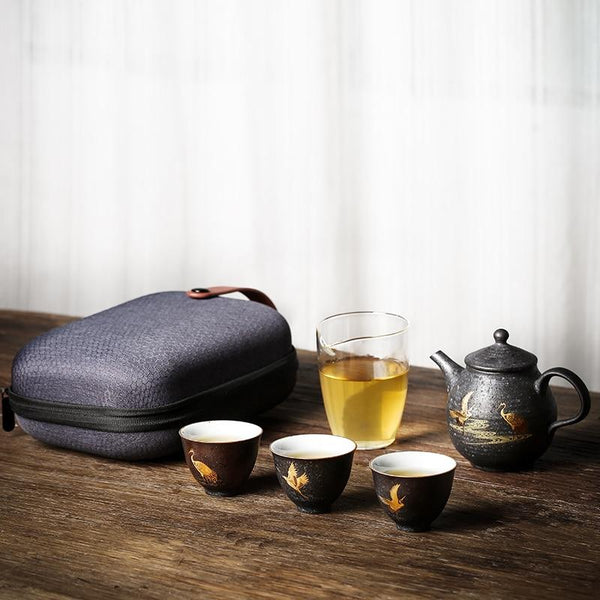 Nomadic stoneware teapot