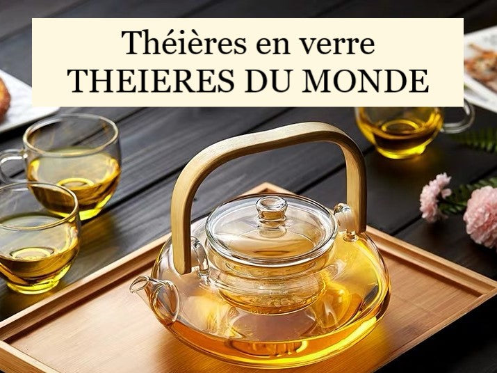 Üveg teáskanna gyűjtemény Théières Du Monde