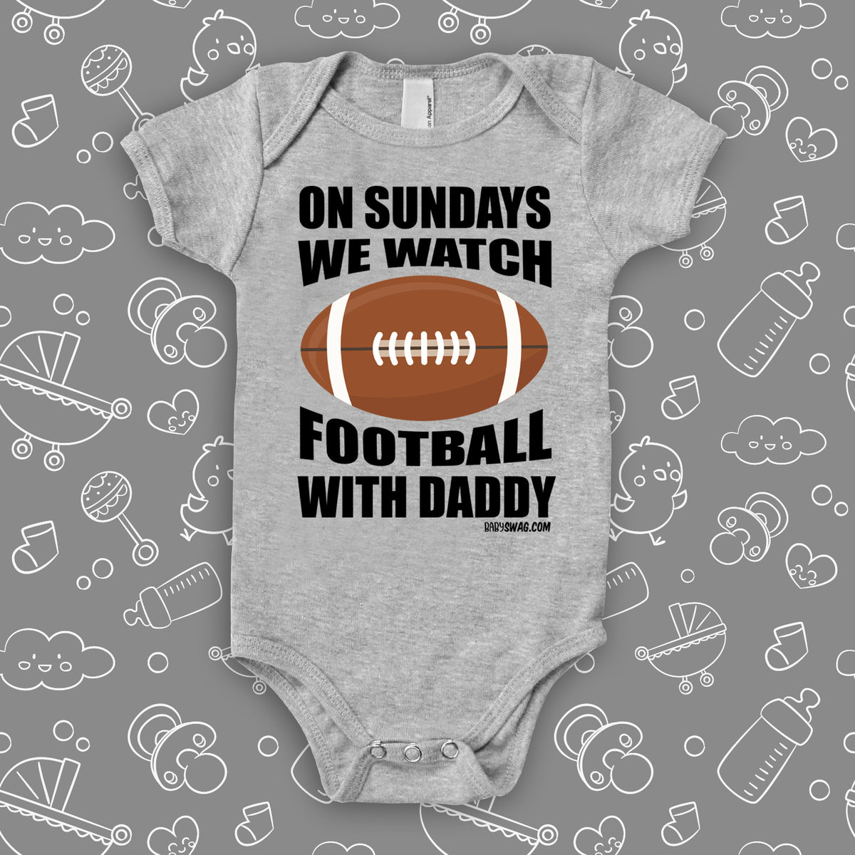 On Sunday We Watch Football With Daddy | Baby Swag