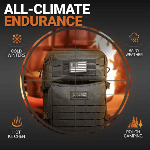 Chef Knife Tactical Backpack with All-Climate Endurance by Chef Sac