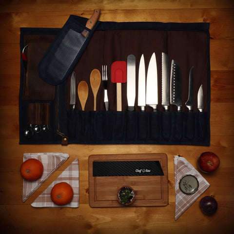 Chef Sac Leather Knife Roll