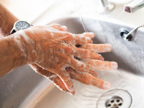 Person Washing Hands Properly